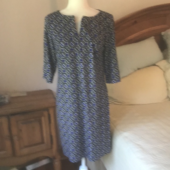 Laundry By Design Geometric Print Dress Size 4 - Picture 1 of 14